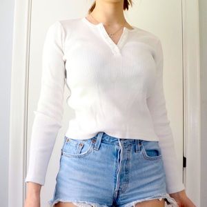 Brandy Melville White Long Sleeve